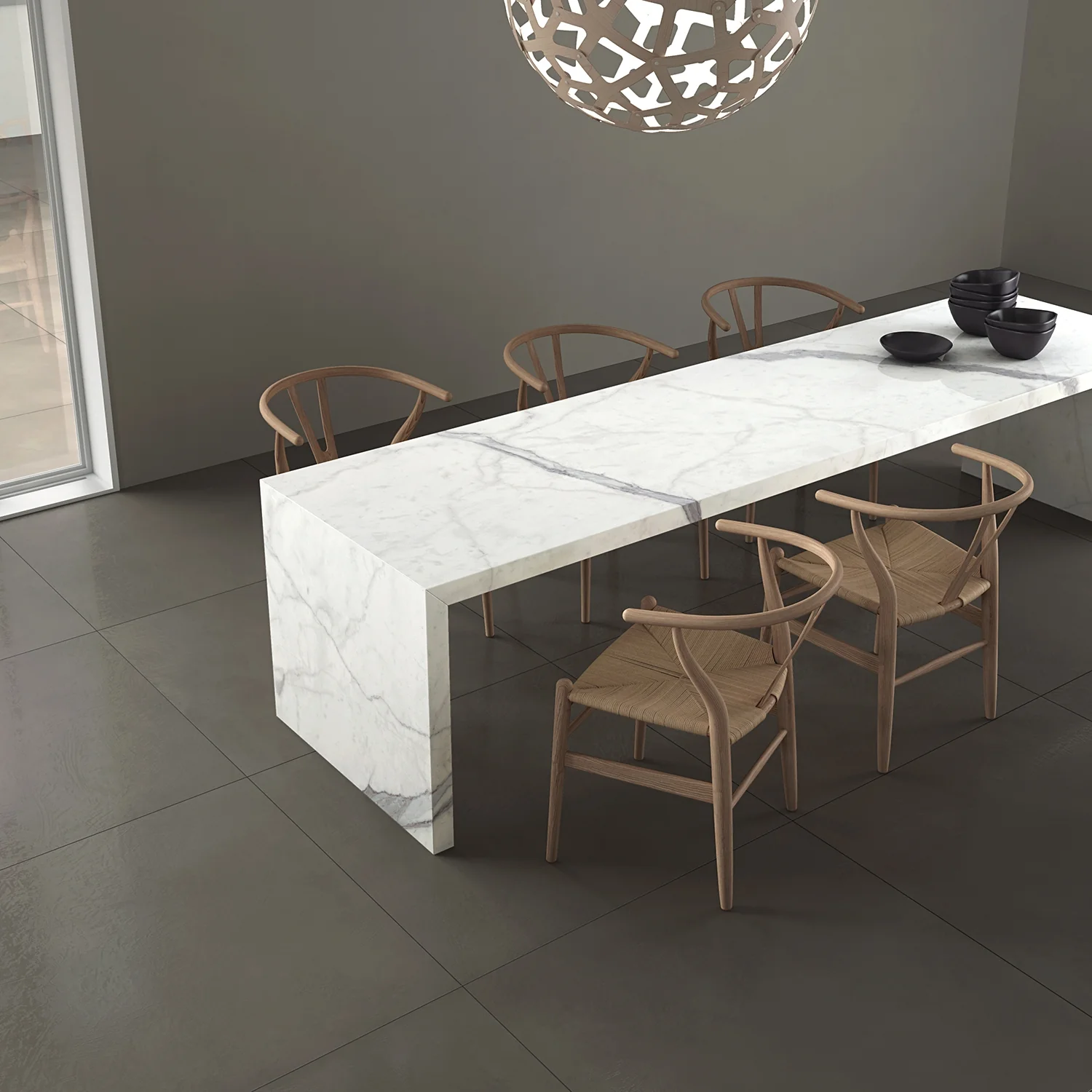 Tilebar Marmi Slim Bianco Venato 60x120 Polished Porcelain Slab - Image 7