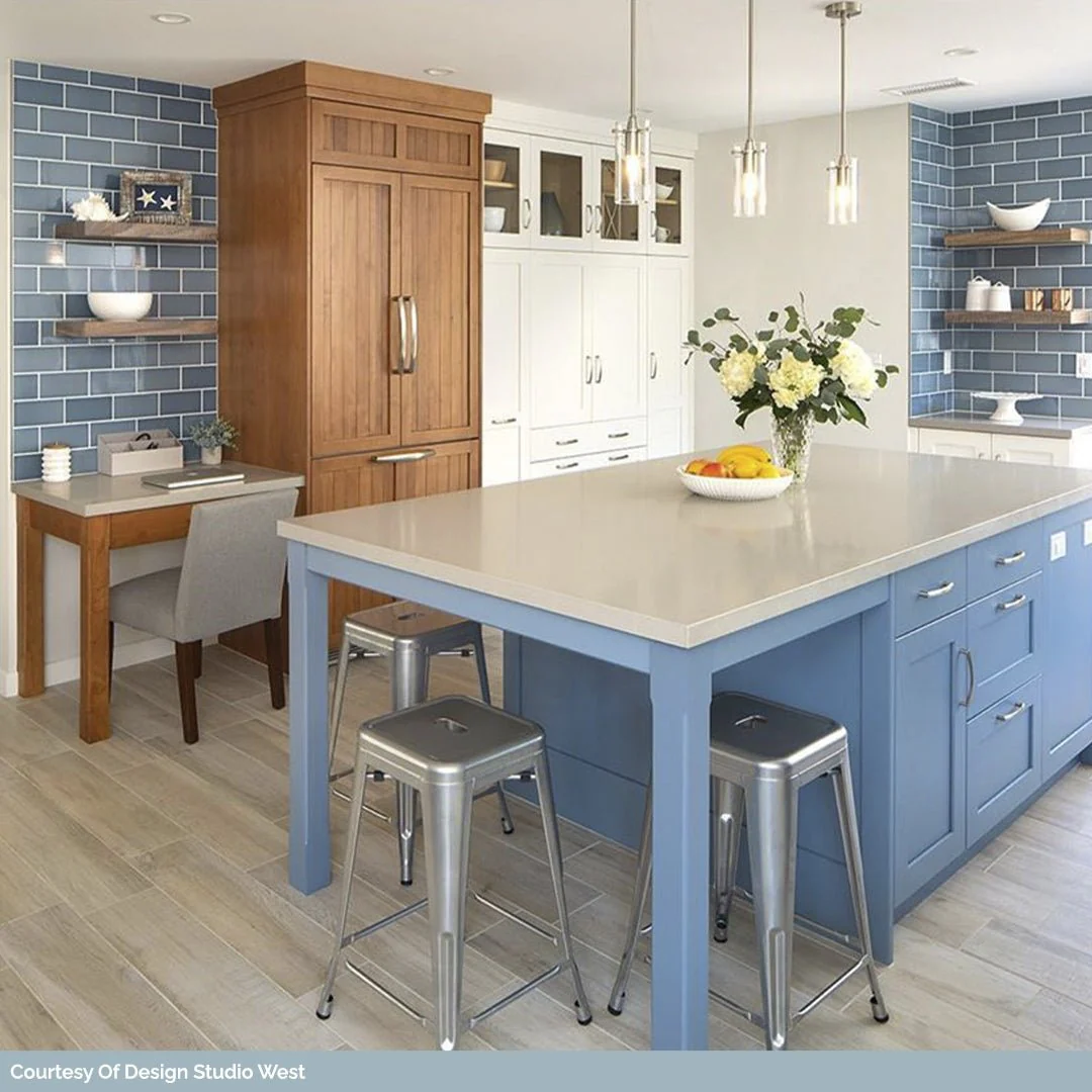 Vector Azul Blue 4x8 Polished Ceramic Subway Wall Tile - Image 8