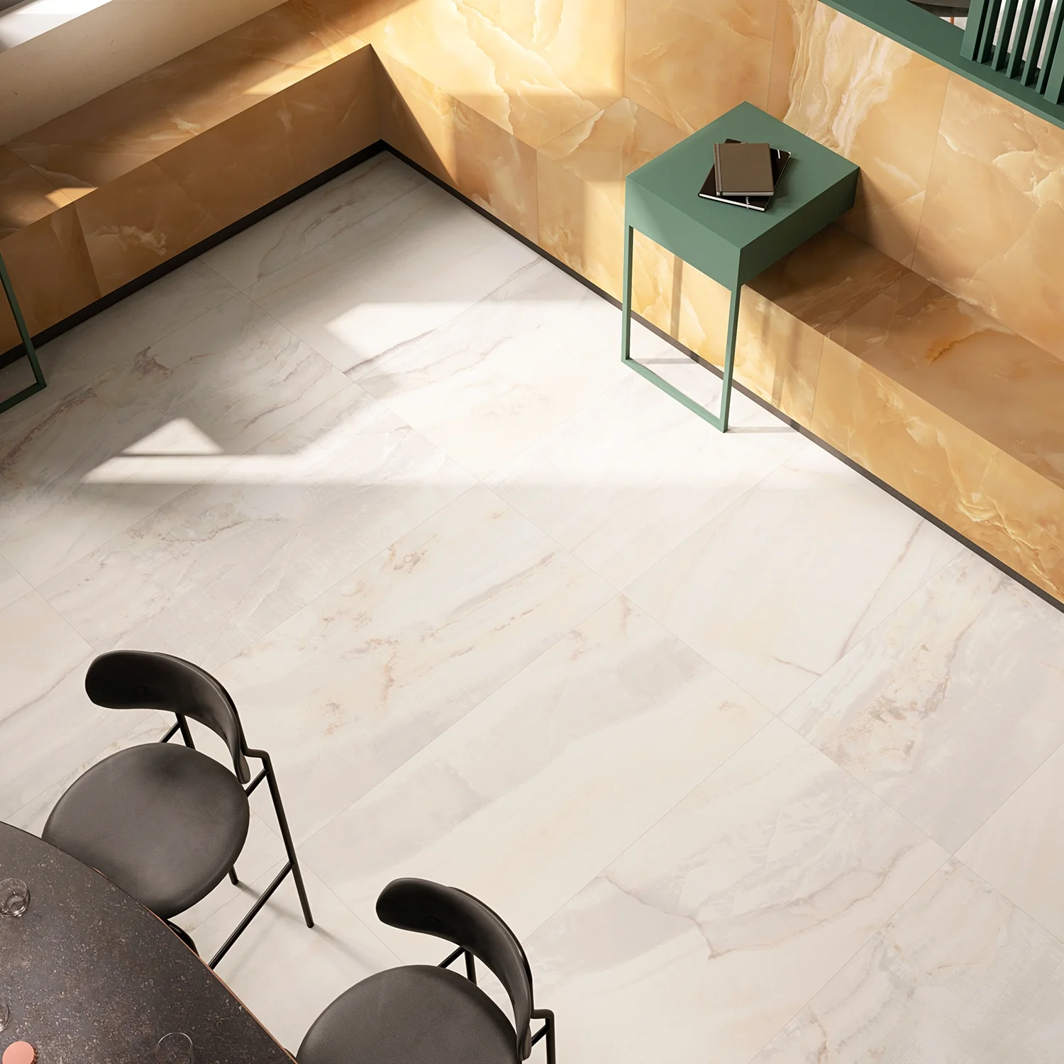 TilebarXL Marmi Onice Perla Beige 24x48 Polished Porcelain Tile - Image 2