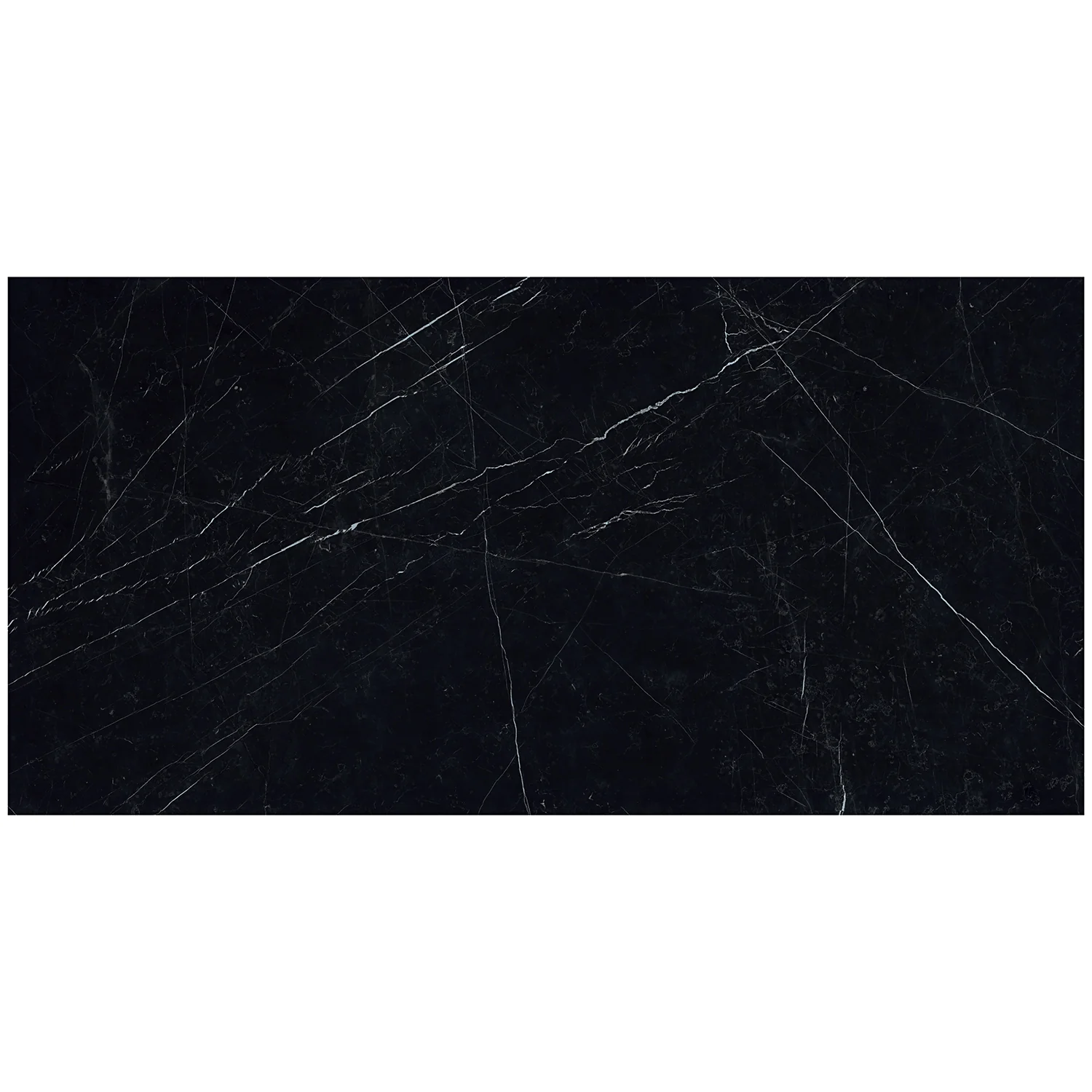 TileBarXL Marmi Slim Black Marquina 30x60 Polished Porcelain Slab - Image 4