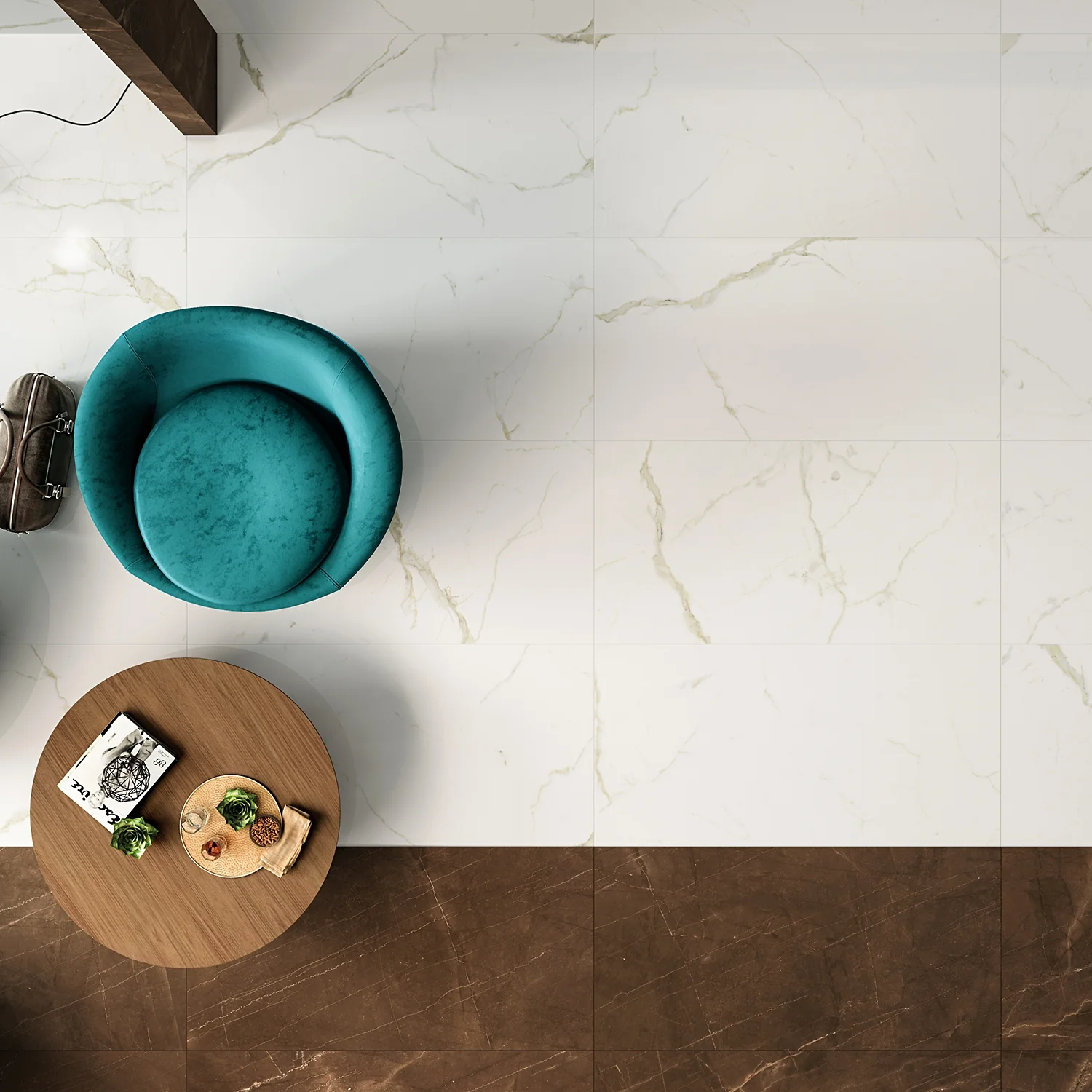 TileBarXL Marmi Slim White Calacatta 60x120 Polished Porcelain Slab - Image 9