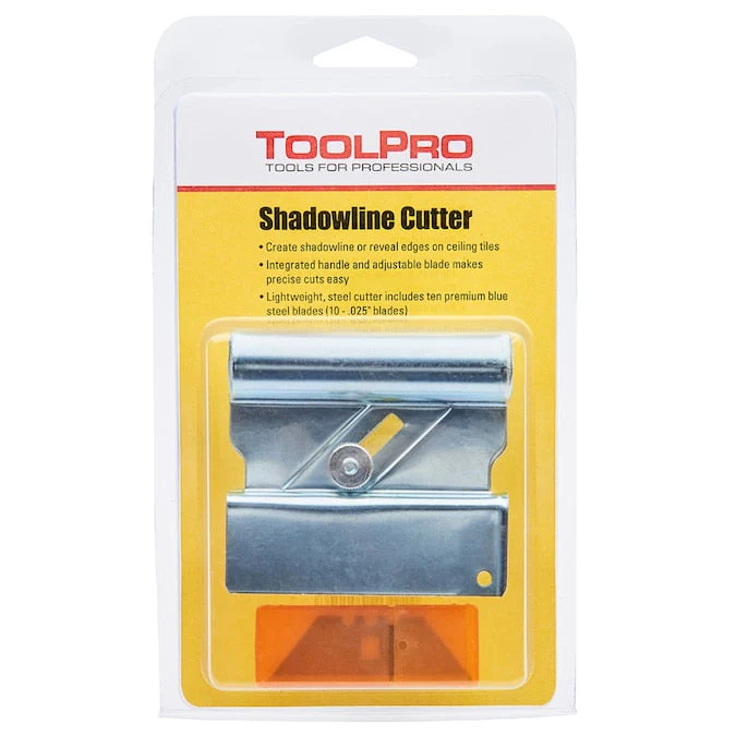 ToolPro Stainless Steel Ceiling Tile Cutter, 10-Pack, 1.75-in Width, Commercial/Residential - Image 3