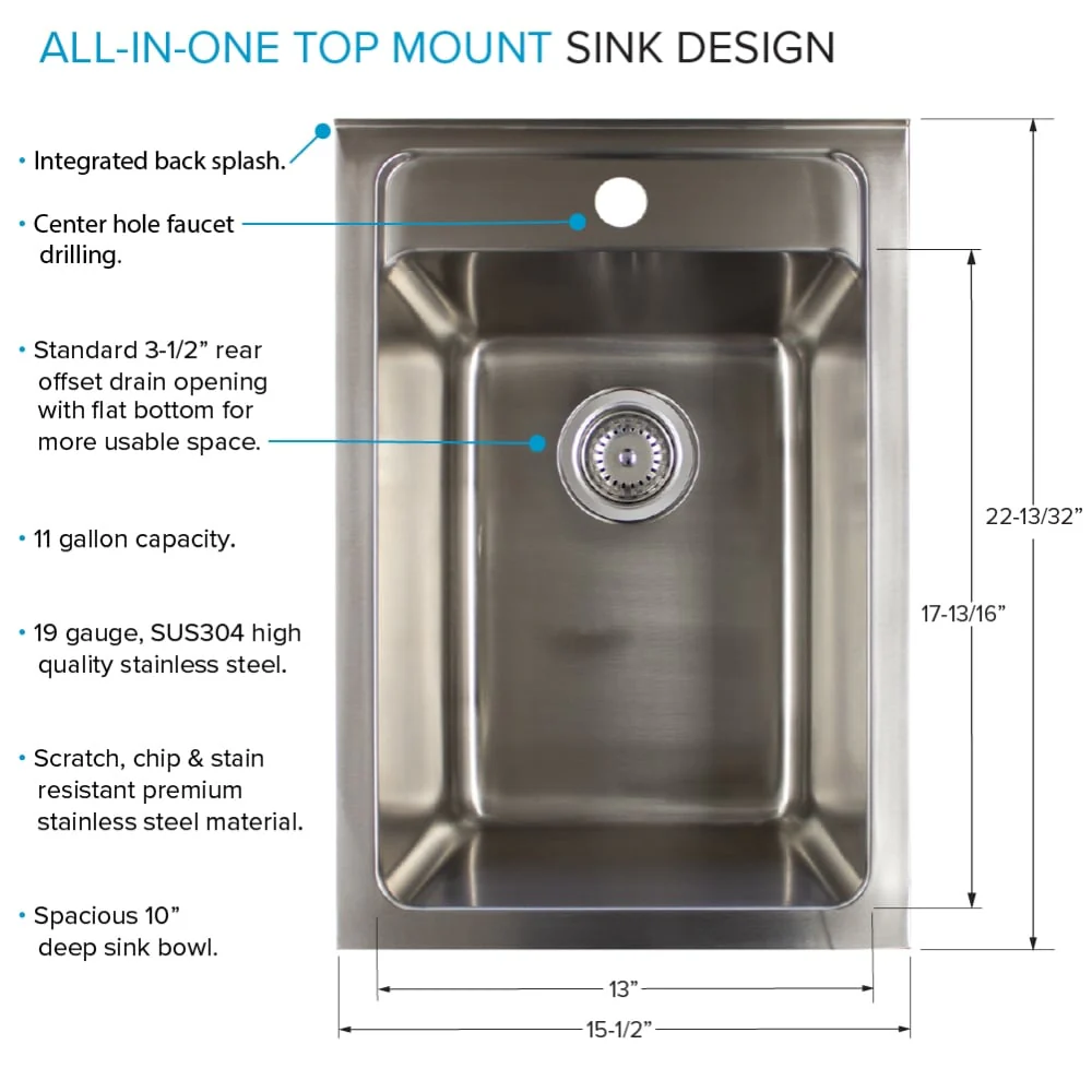 Transolid Freestanding Laundry Sink with Cabinet and Faucet - Gloss White - Image 10