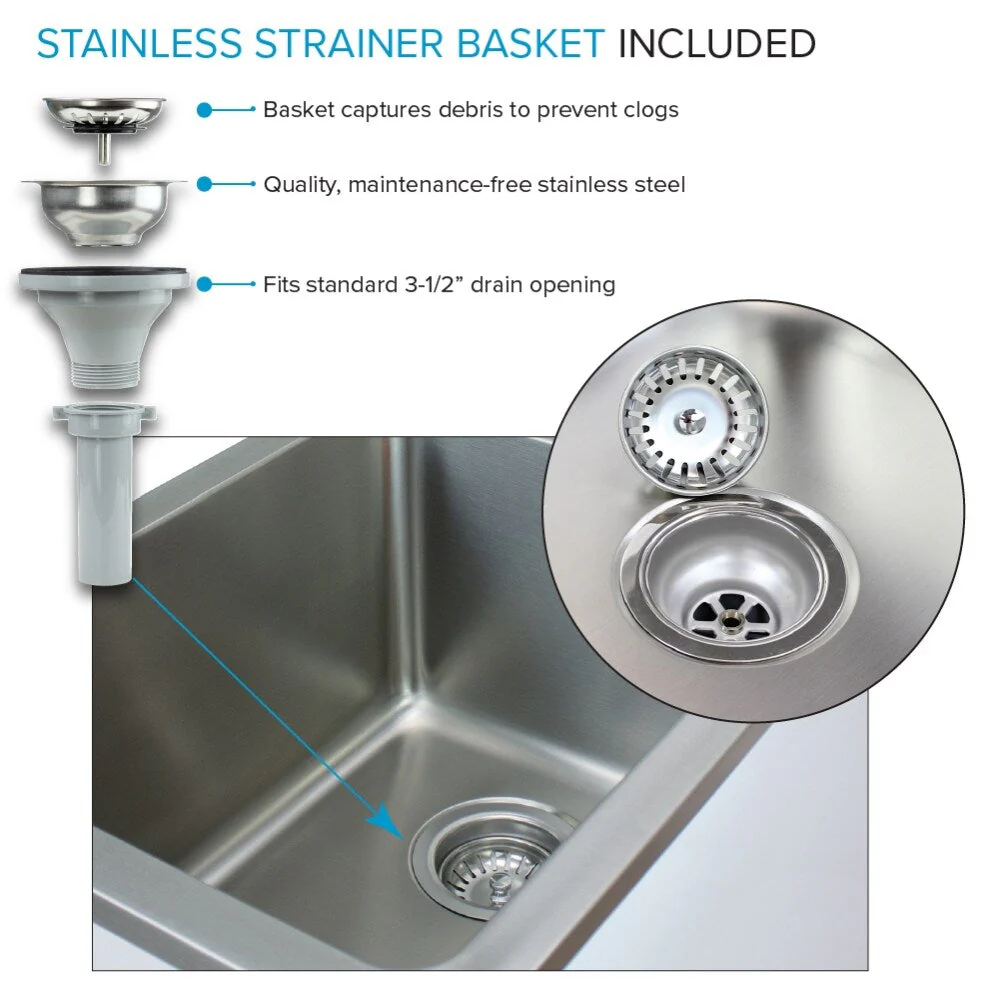 Transolid Gloss White Freestanding Laundry Sink with Cabinet and Faucet - Image 15