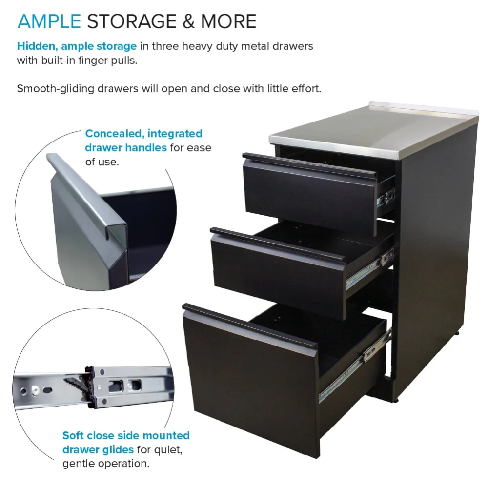 Transolid Matte Black Freestanding Laundry Sink with Cabinet and Flex+Freeze Faucet - Image 10