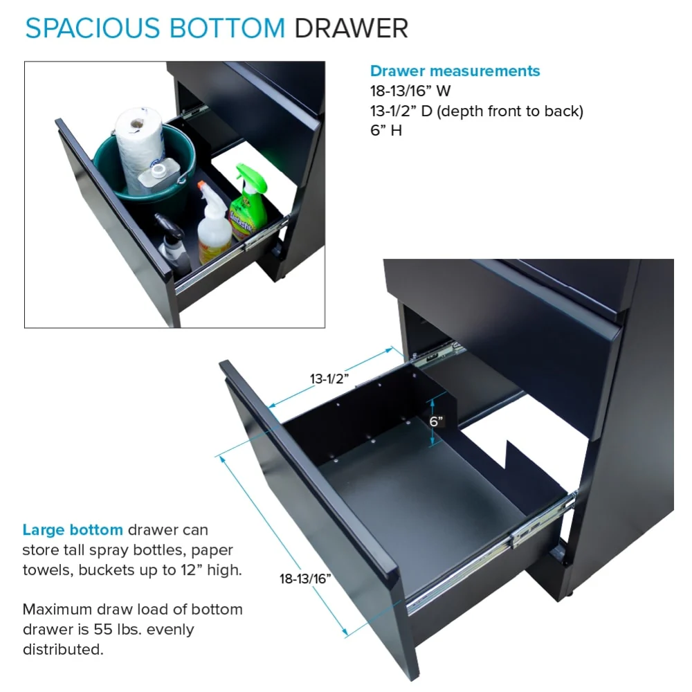 Transolid Matte Black Freestanding Laundry Sink with Cabinet and Flex+Freeze Faucet - Image 7