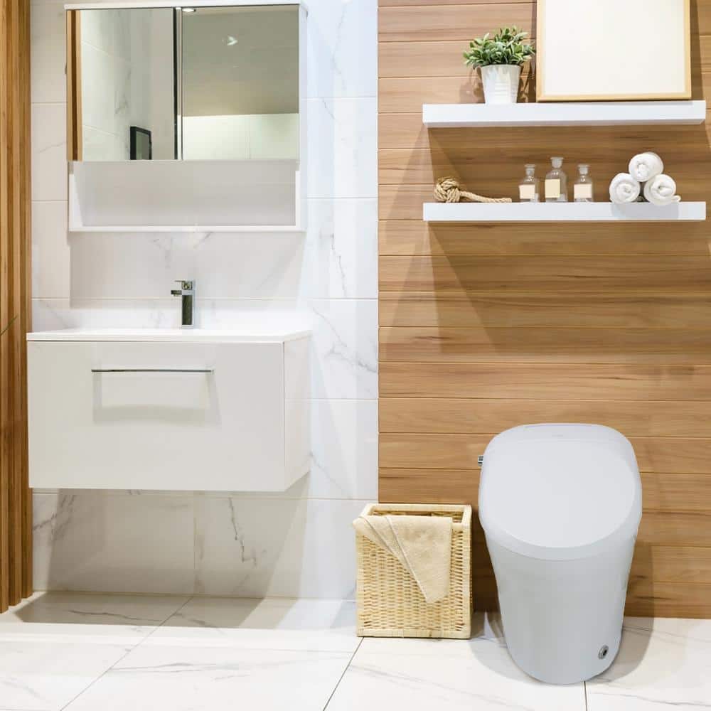 Transolid Rosemary 1-Piece Dual Flush Elongated Smart Toilet Bidet - Image 3