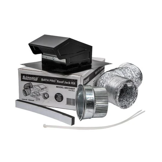 TRI-BUILT Bath PRO Roof Vent Kit, Model TBBRV34KIT (4 in. Duct, Complete Kit)