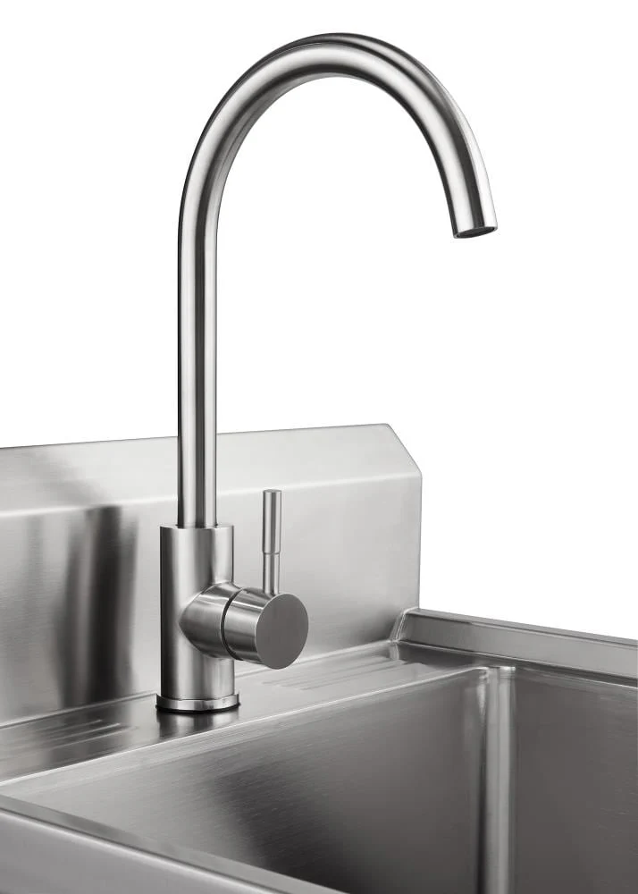 TRINITY 304 Grade Stainless Steel Freestanding Utility Tub with Faucet - Image 5