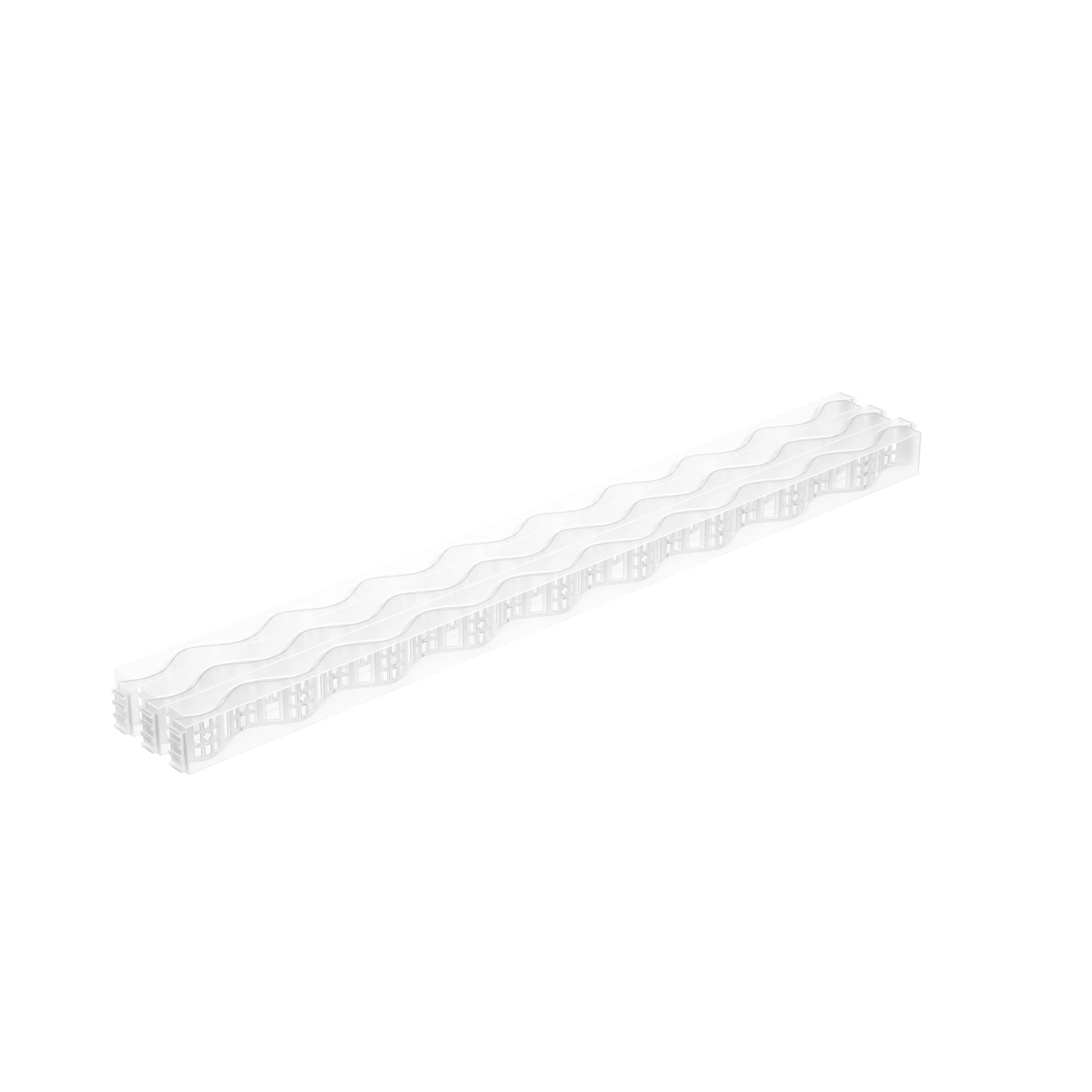 Tuftex Plastic Closure Strips, 6-Pack – Cross-Link Polyethylene Vented Roof Panel Closure Strips (White) - Image 2
