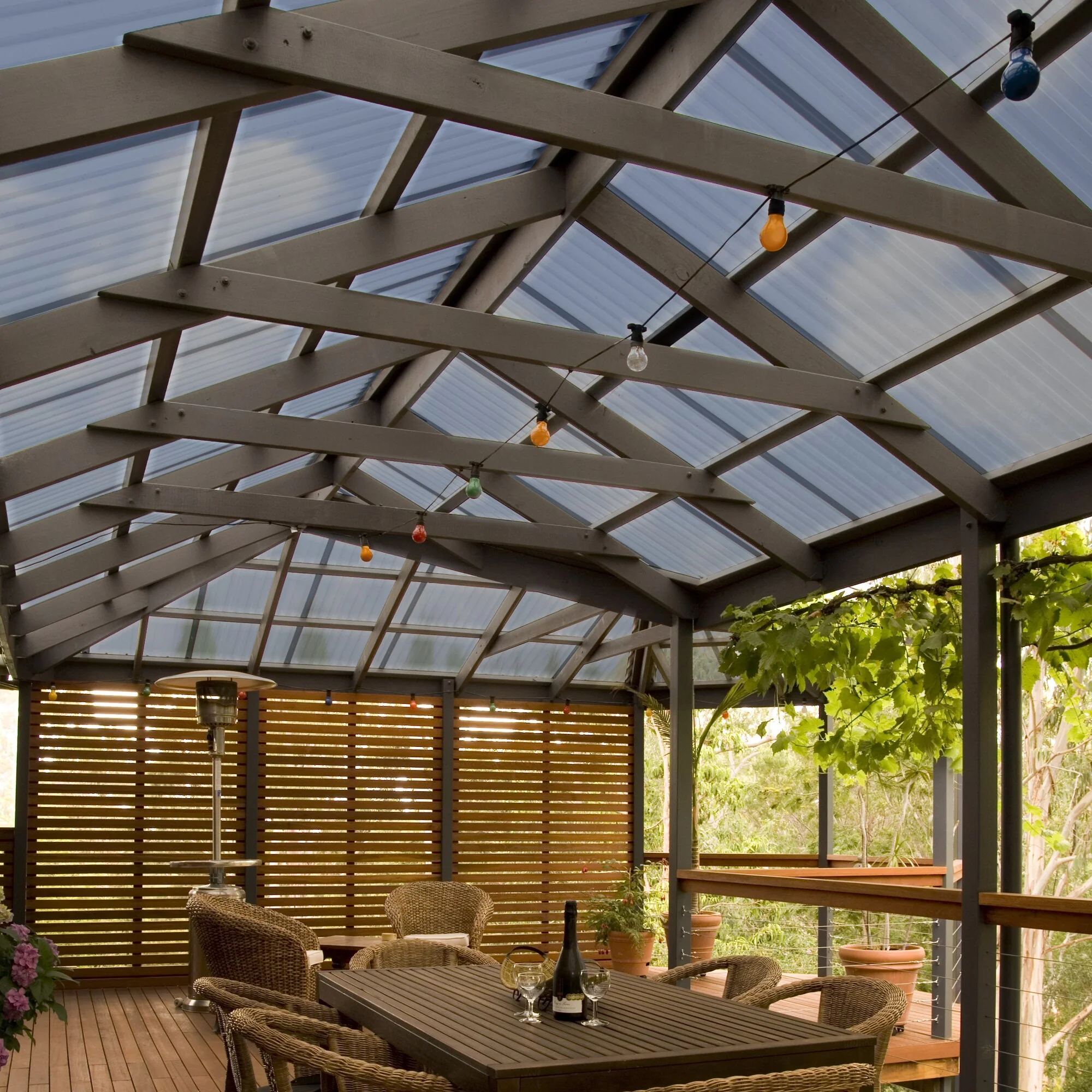 Tuftex PolyCarb 2.17-ft x 6-ft Corrugated Smoke Polycarbonate Roof Panels, 10-Pack - Image 7