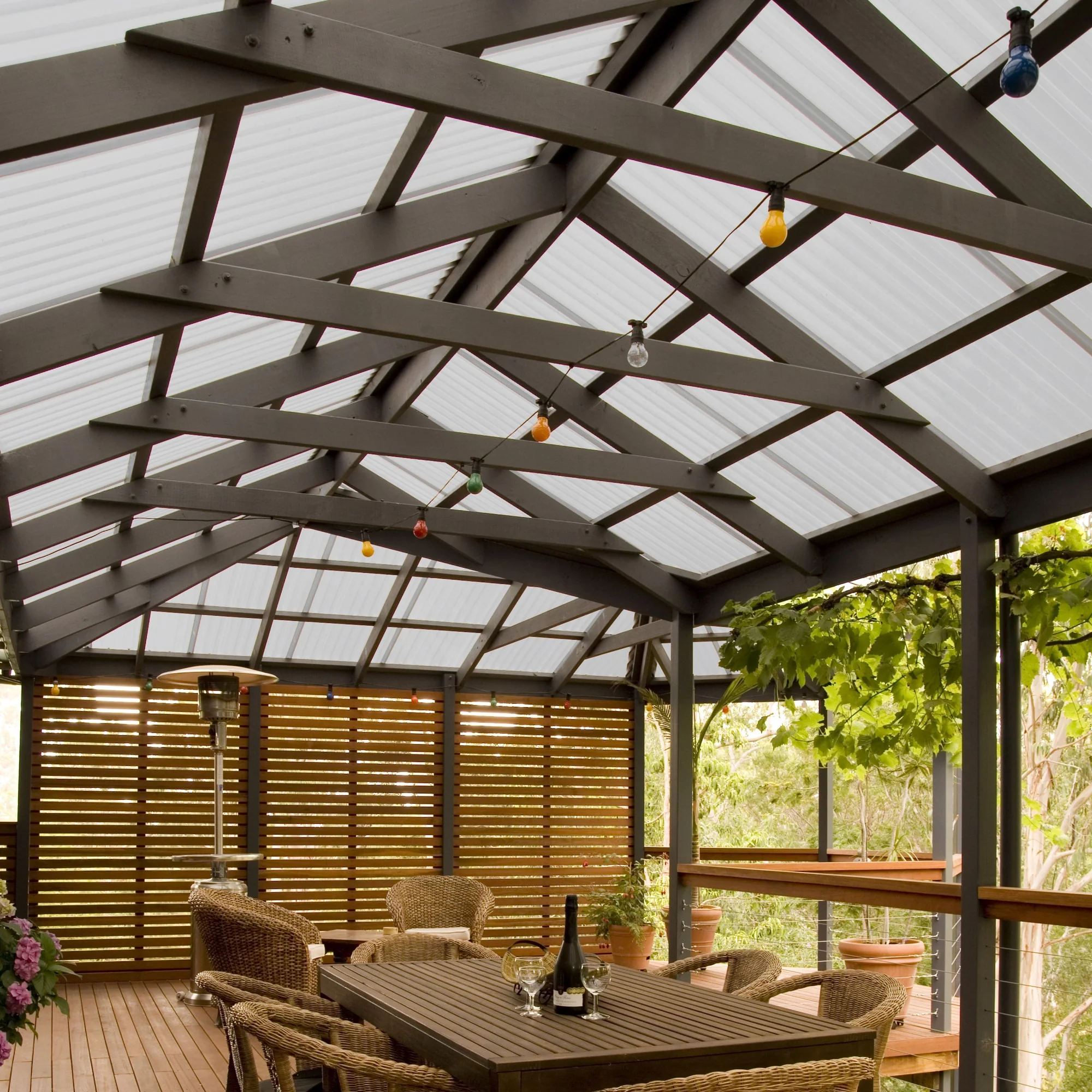 Tuftex PolyCarb 2.17-ft x 6-ft Corrugated White Opal Polycarbonate Roof Panel - Image 7