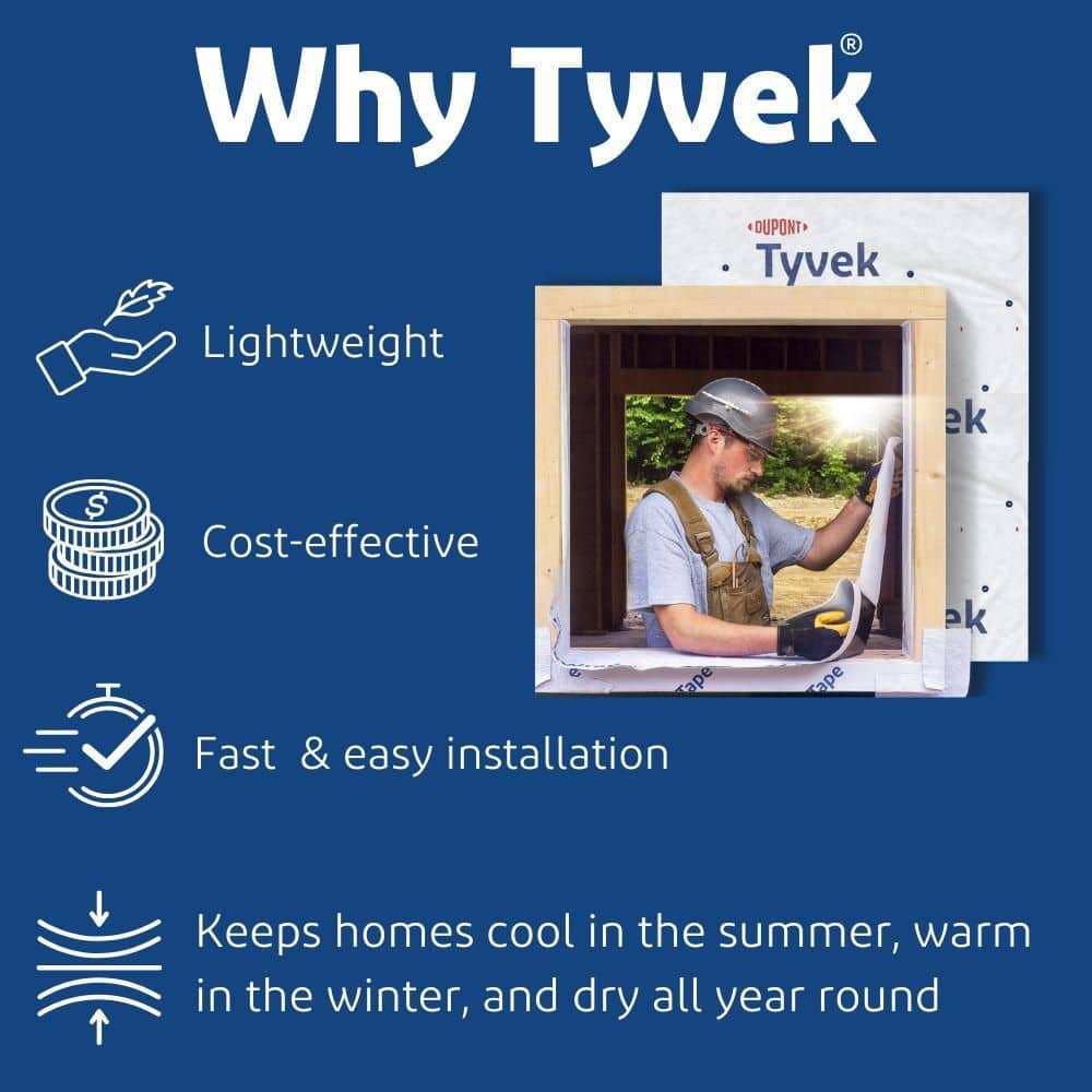 Tyvek HomeWrap Installation Tape, 2 in. x 164 ft Roll, White - Image 4