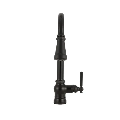U by Moen Paterson Single-Handle Pull-Down Sprayer Smart Kitchen Faucet with Voice Control and PowerBoost, Matte Black - Image 4