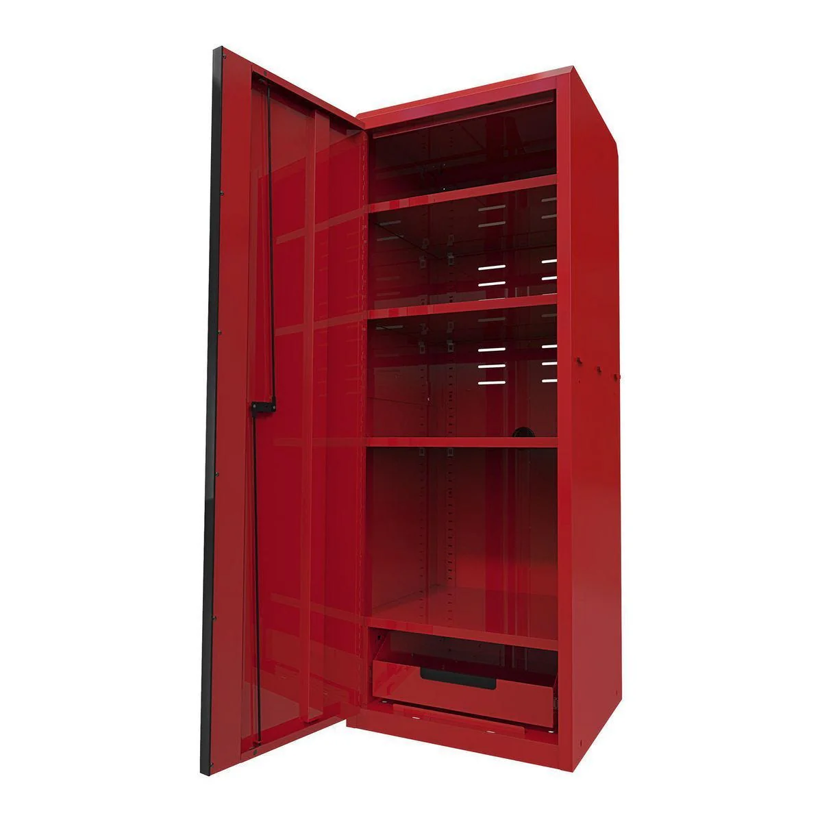 U.S. GENERAL 22 in. End Locker, Series 3, Red