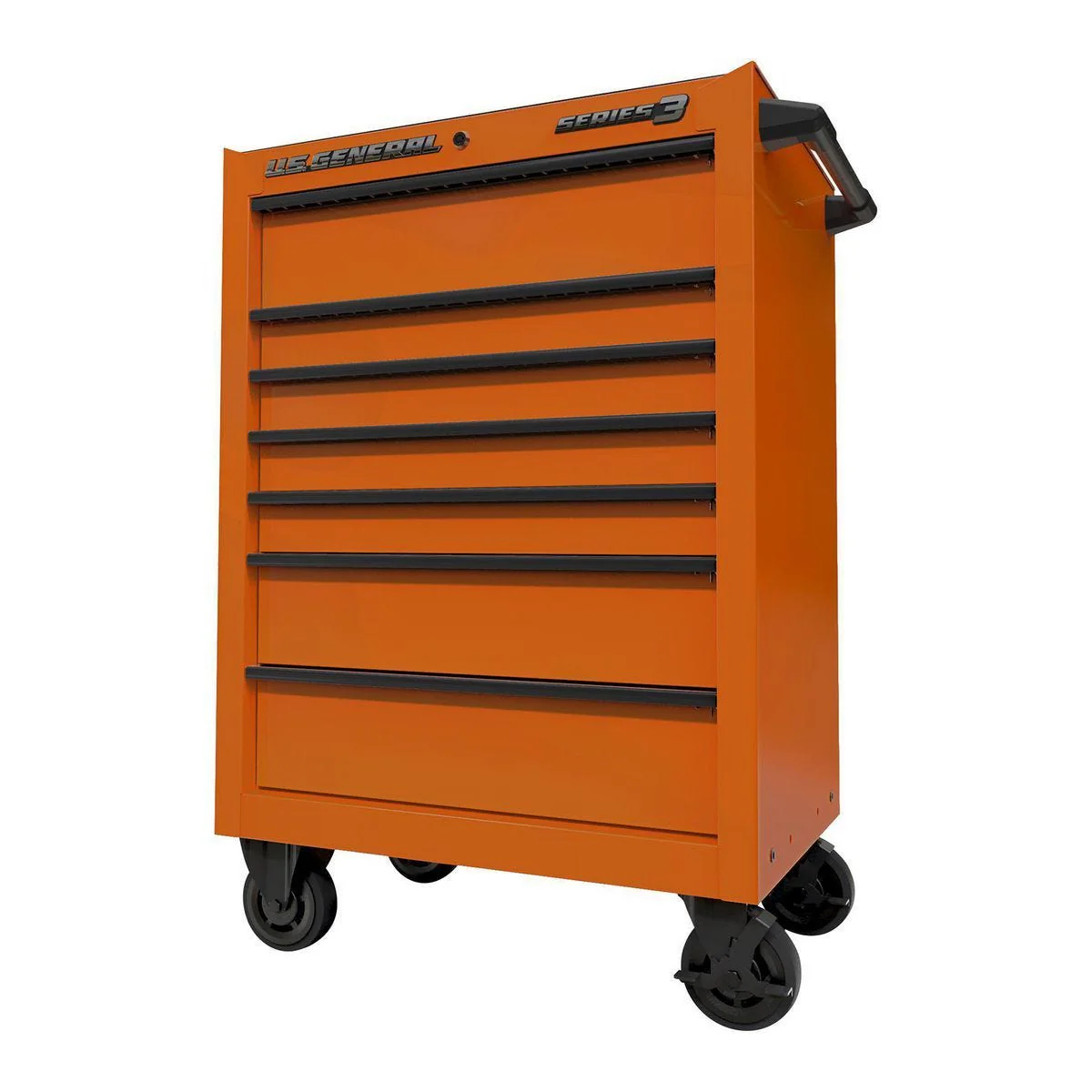 U.S. GENERAL 27 in. x 22 in. Roll Cab, Series 3, Orange