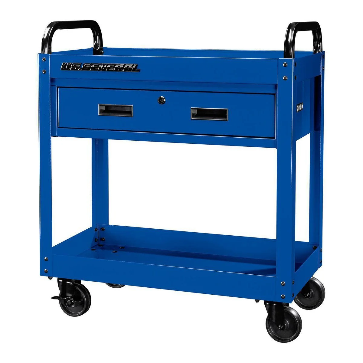 U.S. General 30 in. Service Cart with Drawer, Blue