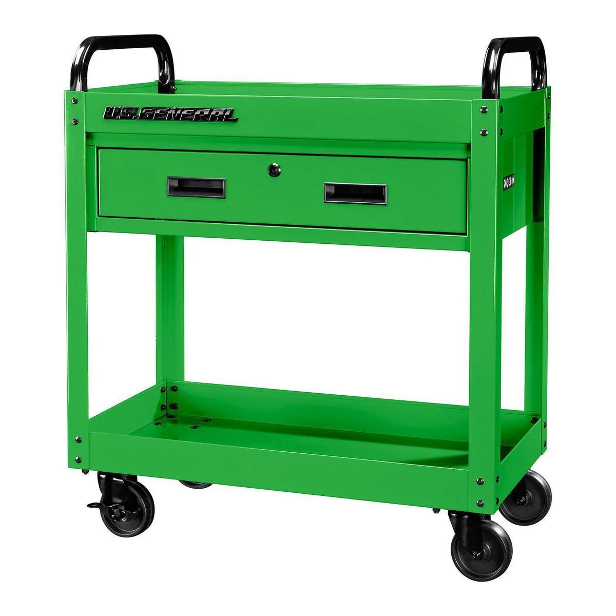 U.S. General 30 in. Service Cart with Drawer, Green