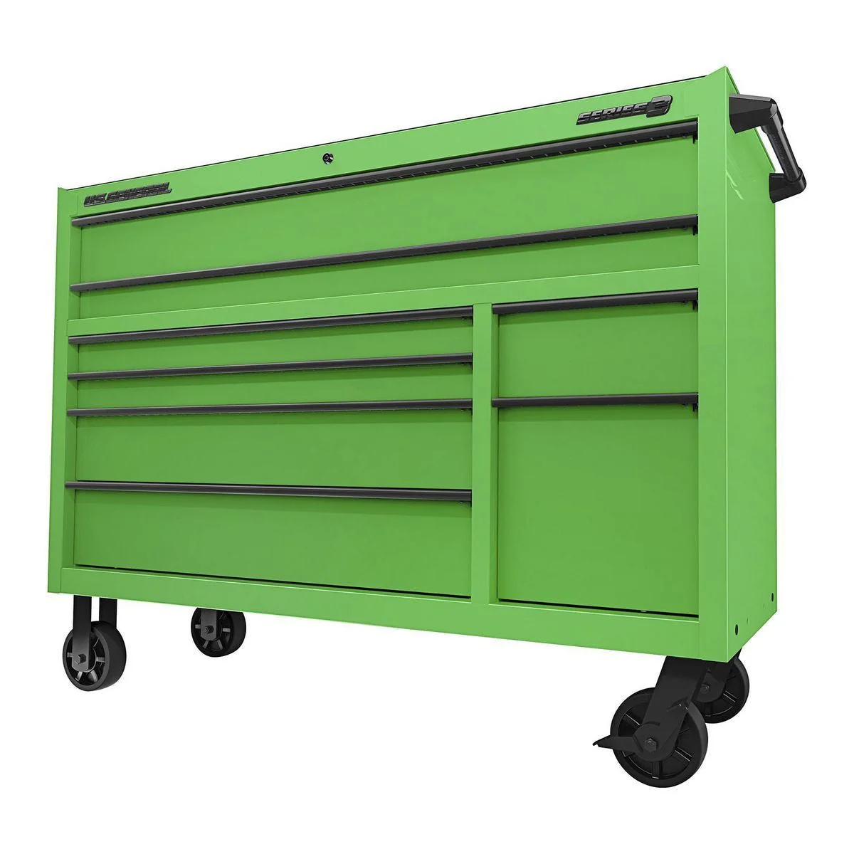 U.S. GENERAL 56 in. x 22 in. Roll Cab, Series 3, Green