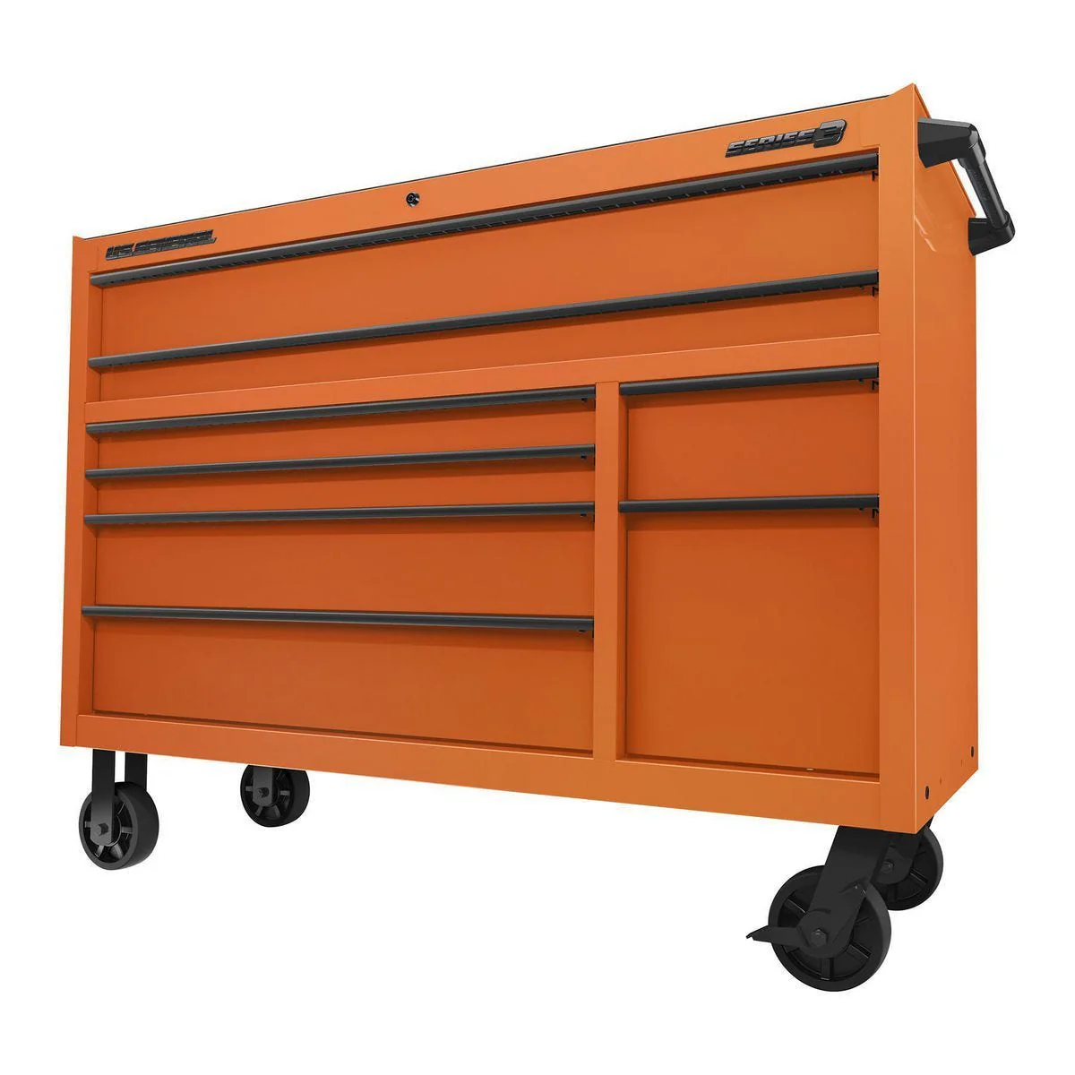 U.S. GENERAL 56 in. x 22 in. Roll Cab, Series 3, Orange