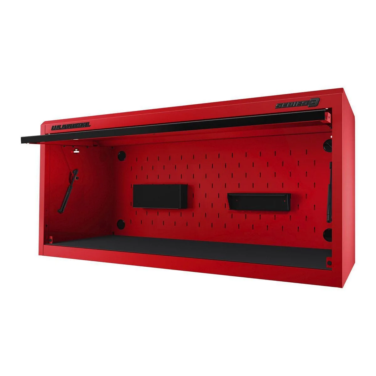U.S. GENERAL 56 in. x 22 in. Work Center Hutch, Series 3, Red