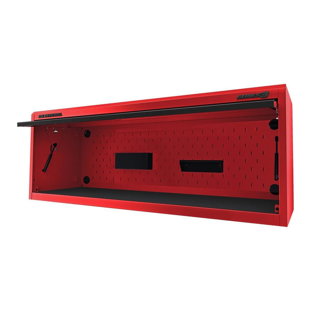 U.S. GENERAL 72 in. x 22 in. Work Center Hutch, Series 3, Red