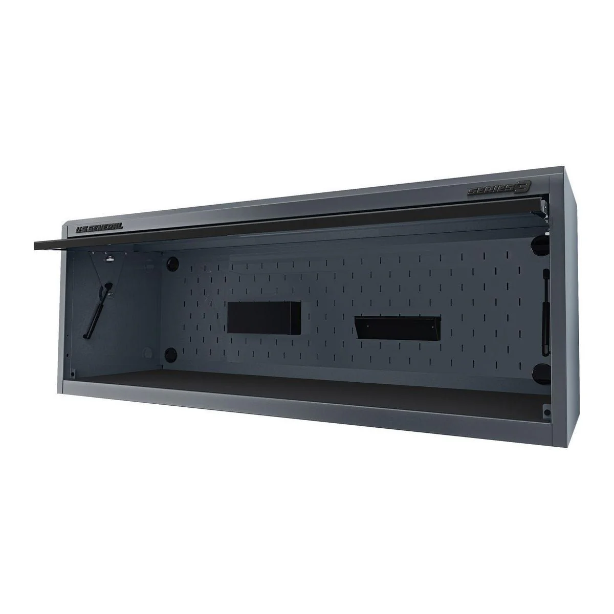 U.S. GENERAL 72 in. x 22 in. Work Center Hutch, Series 3, Slate Gray