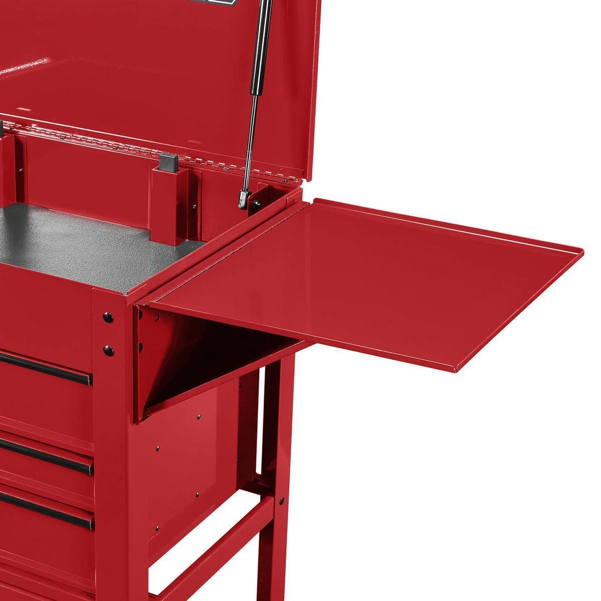 U.S. GENERAL Side Tray for 5-Drawer Mechanics Cart and 6-Drawer Full-Bank Cart, Red