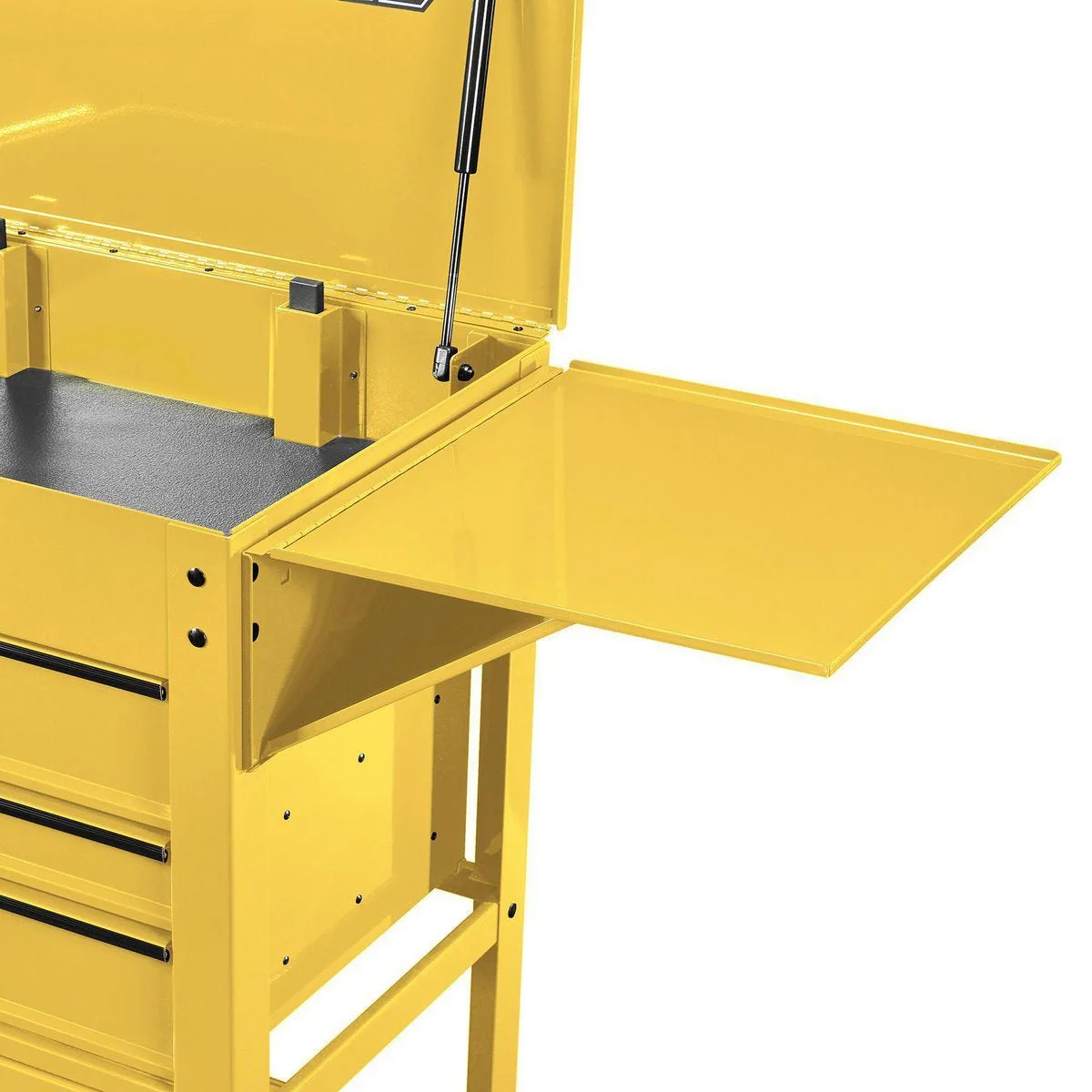 U.S. GENERAL Side Tray for 5-Drawer Mechanics Cart and 6-Drawer Full-Bank Cart, Yellow