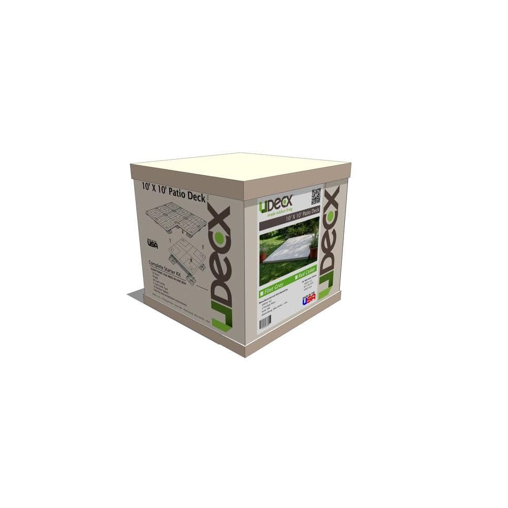 UDECX 10-ft x 10-ft Flint Grey Composite Patio Deck Starter Kit - Image 2