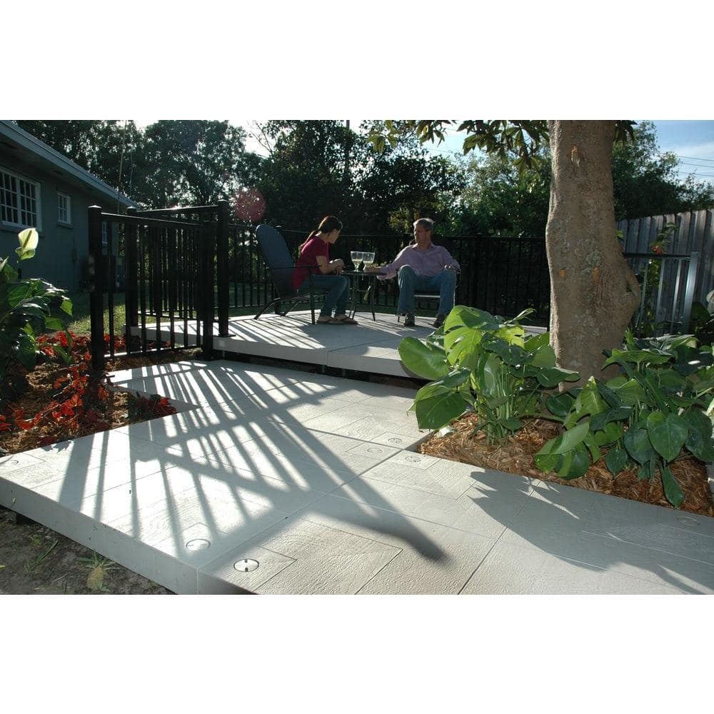 UDECX 10-ft x 10-ft Flint Grey Composite Patio Deck Starter Kit - Image 4