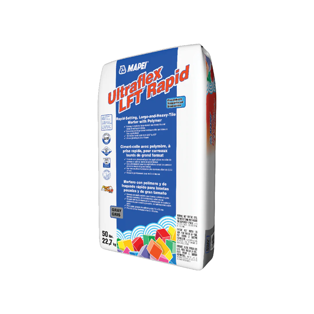 Ultraflex LFT Rapid Set White – Large-Format Tile Mortar by MAPEI