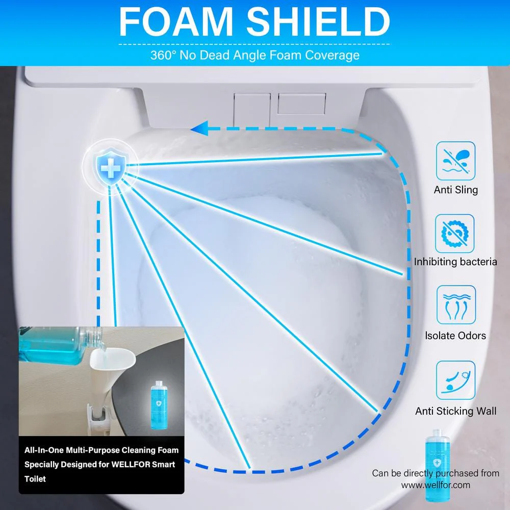 Unbranded 1.6/1.1 GPF Smart Toilet Bidet with ADA and LED Features - Image 5