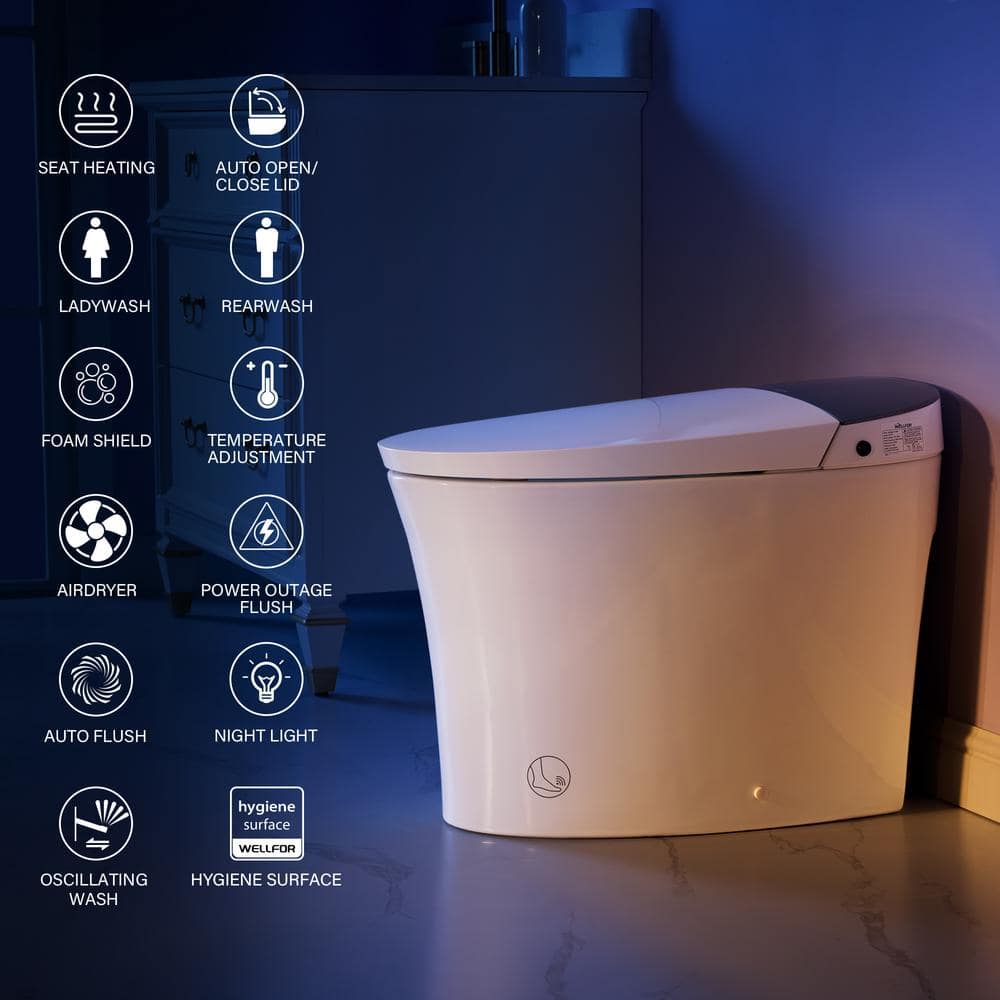 Unbranded Elongated ADA LED Smart Bidet Toilet with Auto Features - Image 2