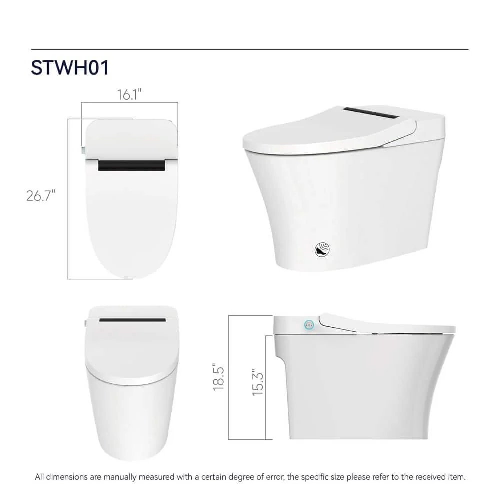 Unbranded Elongated Luxury Smart Bidet Toilet with Heated Seat & Automatic Flush - Image 3