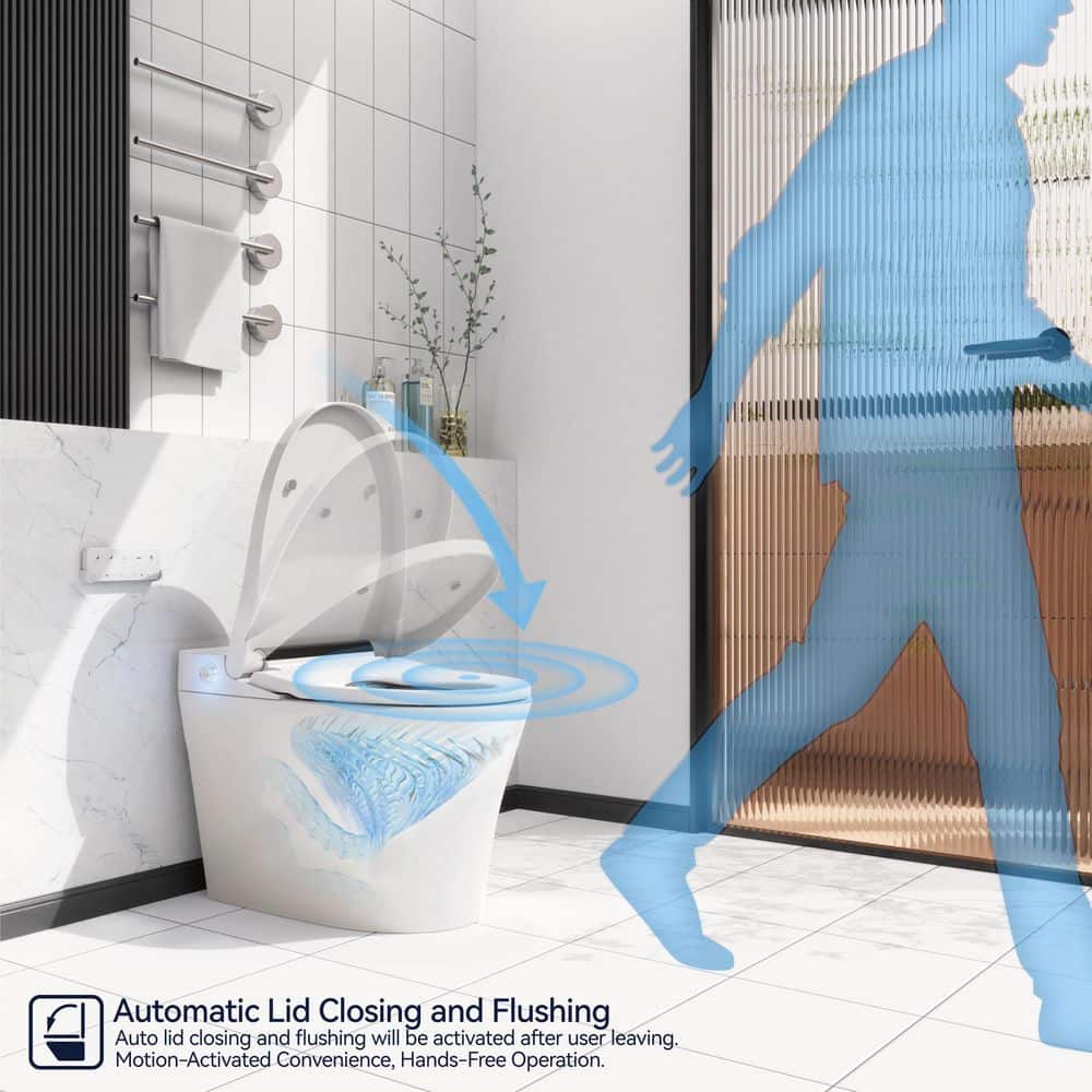 Unbranded Elongated Luxury Smart Bidet Toilet with Heated Seat & Automatic Flush - Image 9