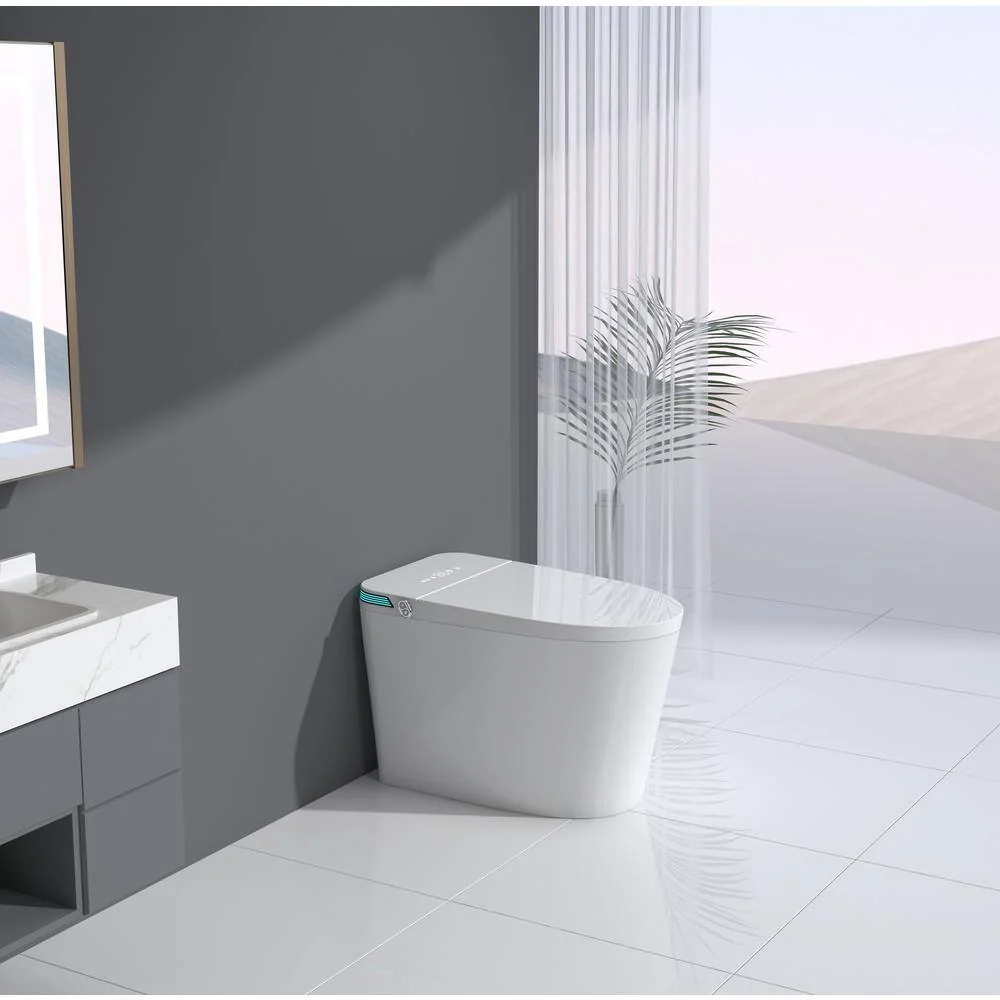 Unbranded Luxury Intelligent Smart Toilet 1.28 GPF in White with Auto Open/Close Feature - Image 9
