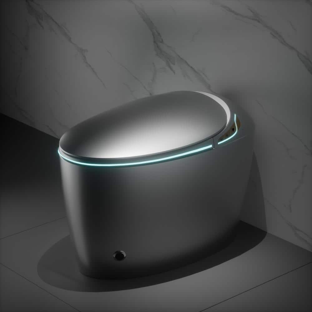 Unbranded Oblong Smart Toilet Bidet in Gray with Advanced Features - Image 4