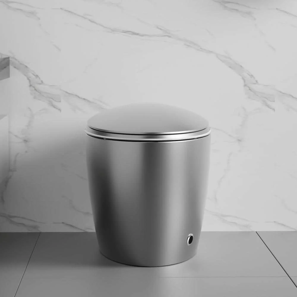 Unbranded Oblong Smart Toilet Bidet in Gray with Advanced Features - Image 8