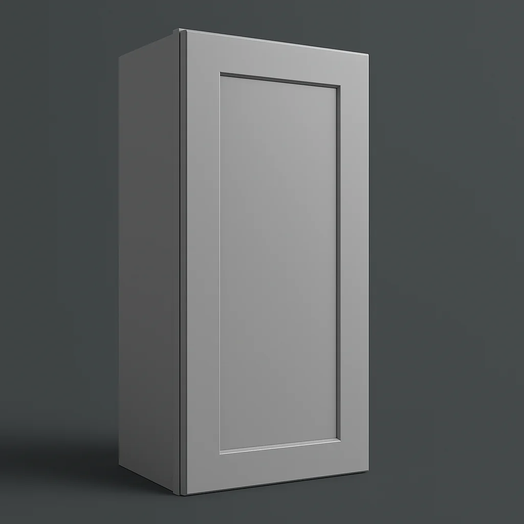 Unbranded Shaker Graystone Wall Kitchen Cabinet, 15 in. W x 12 in. D x 36 in. H