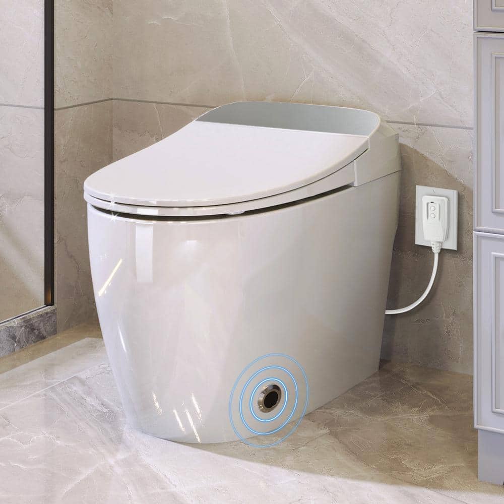 Unbranded Smart Round Toilet with Heated Seat & Foot Sensor Flush - Image 3
