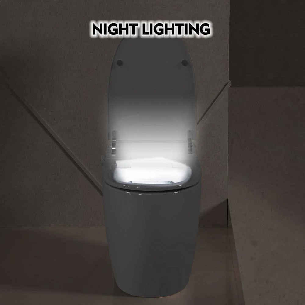 Unbranded Smart Round Toilet with Heated Seat & Foot Sensor Flush - Image 6