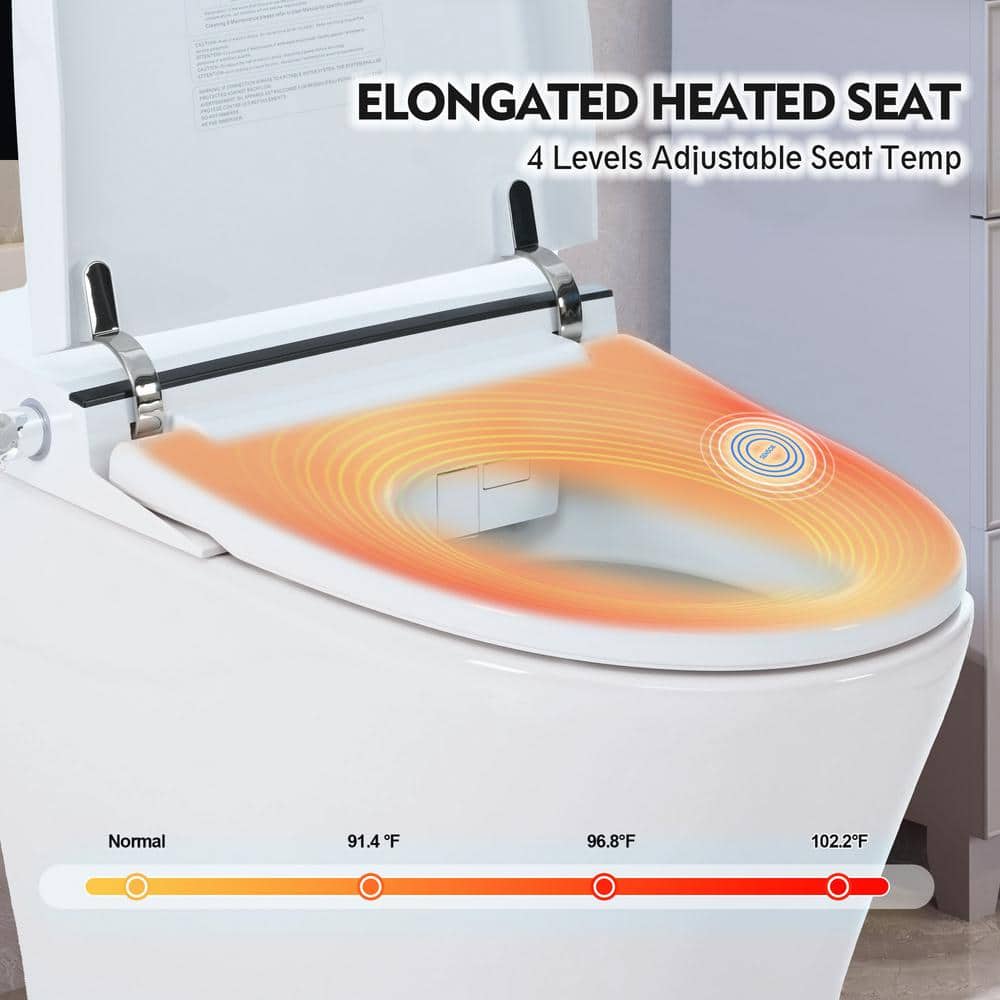 Unbranded Smart Round Toilet with Heated Seat & LED Light - Image 7