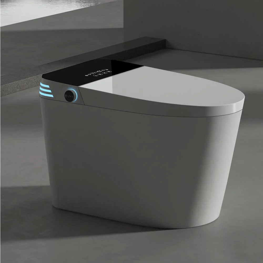 Unbranded Tankless Smart Toilet with Built-In Bidet, Auto Open/Close, 1.28 GPF - Image 2