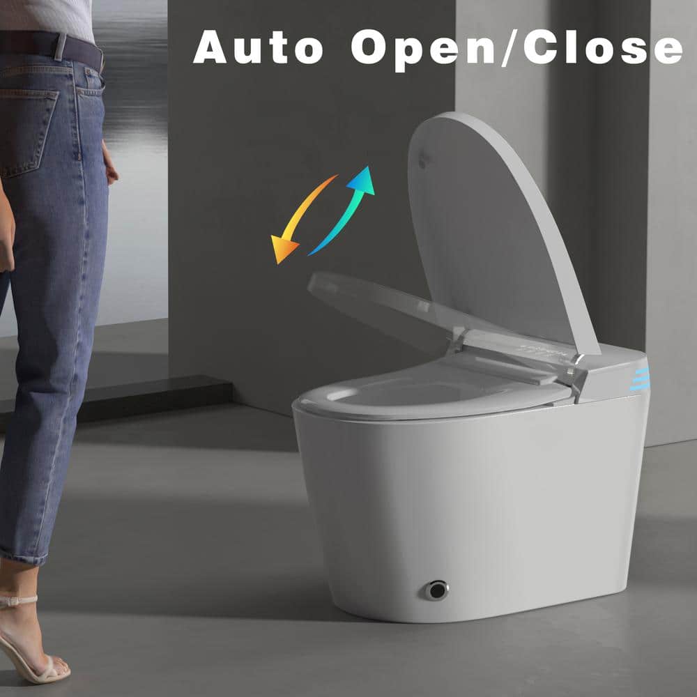 Unbranded Tankless Smart Toilet with Built-In Bidet, Auto Open/Close, 1.28 GPF - Image 6