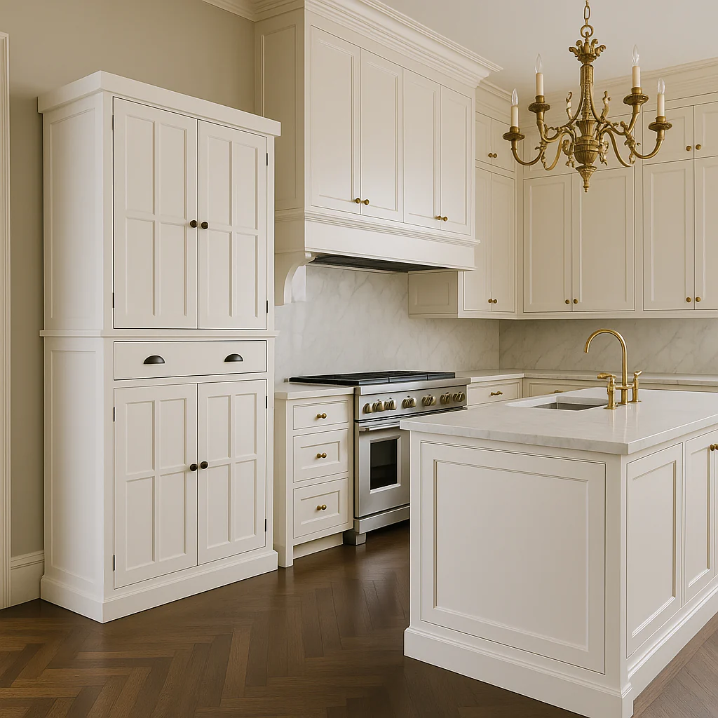 Unbranded White MDF Kitchen Cabinet with Shelves, 30 in. W x 16 in. D x 72 in. H - Image 3