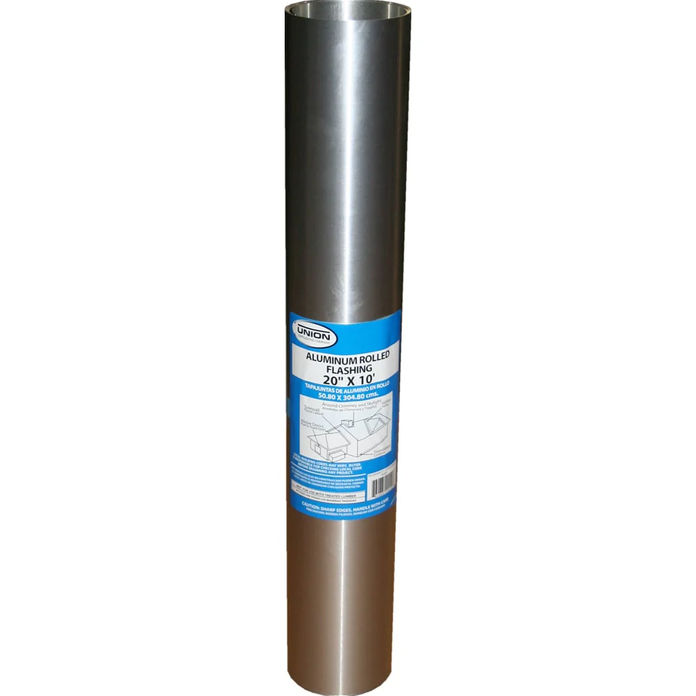 Union Corrugating 20-in x 10-ft Silver Aluminum Roll Flashing, 0.0087-in Thick