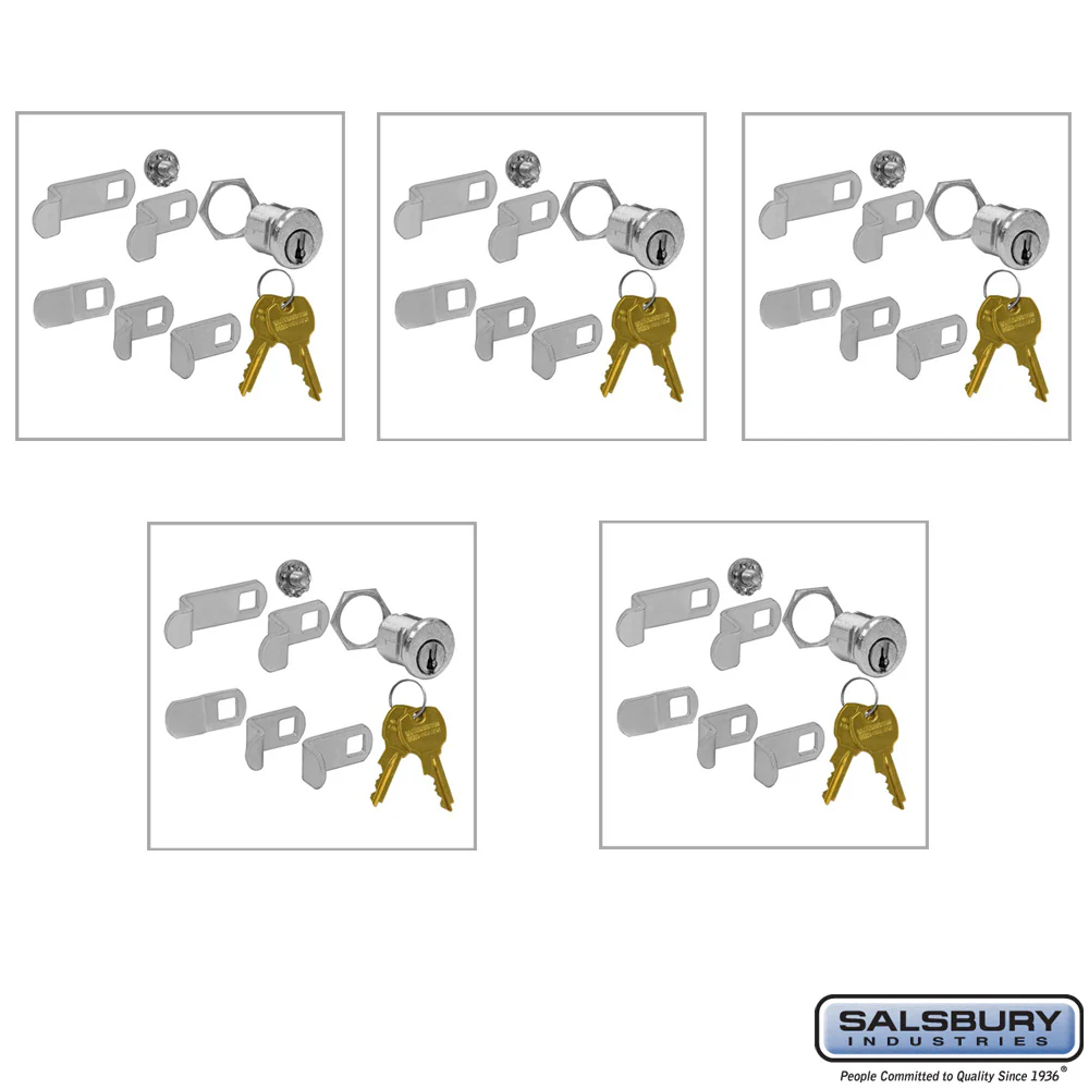 Universal Locks for 4B+ Mailbox Doors - 5 Pack with 2 Keys Each - Image 2