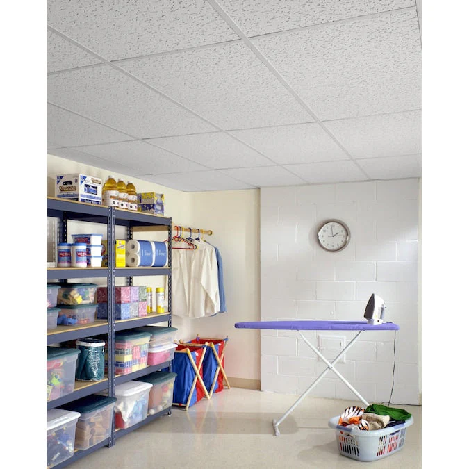 USG Ceilings 4-ft x 2-ft White Mineral Fiber Drop Ceiling Plank (8-Pack, 64-sq ft / Case) - Image 4