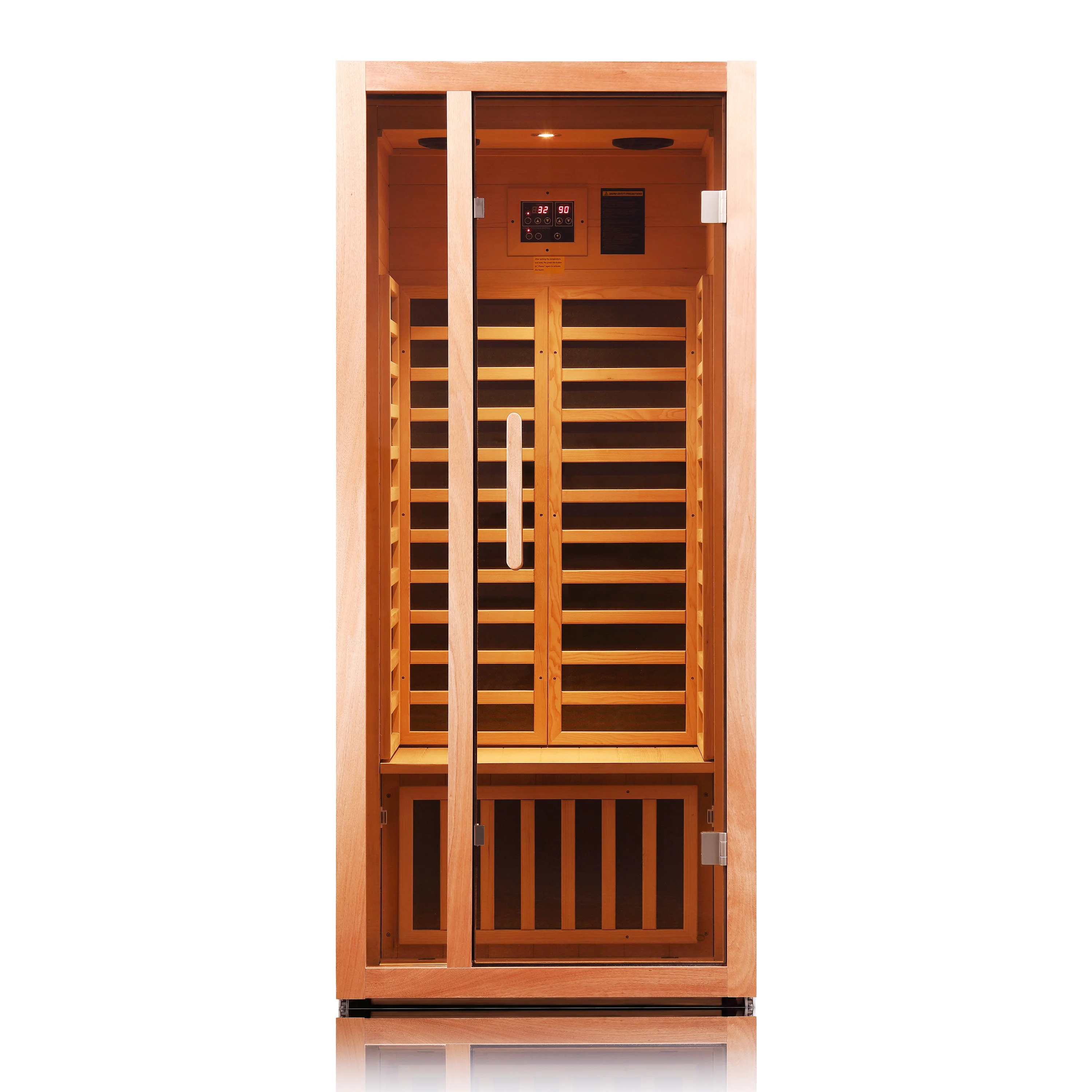 Vanity Art 1-Person Extendable Indoor FAR Infrared Sauna, Bluetooth-Compatible, 6 Carbon Heaters - Image 2